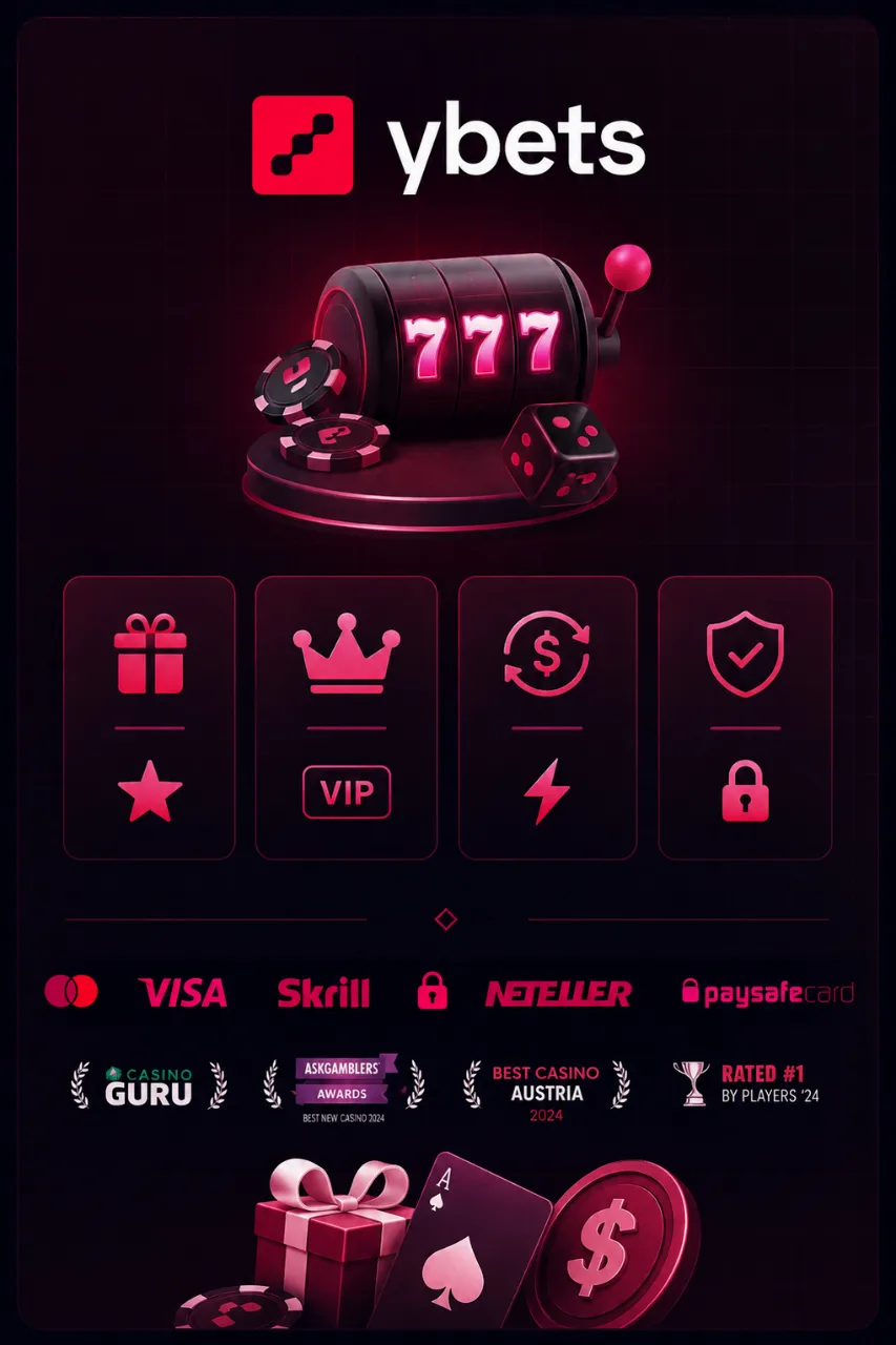 Scheda informativa con loghi e caratteristiche casino